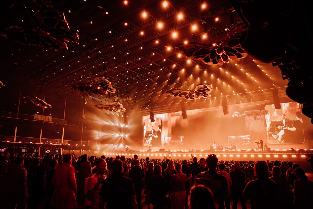 View of a large Love Tomorrow venue