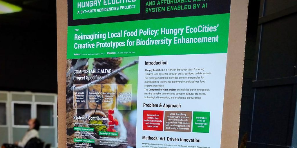 ‘Compostable Alter: Offering to the Soil’ artist Betiana Pavón participated at the “1st European Symposium fostering cultivated biodiversity through local food policies” on behalf of Hungry EcoCities